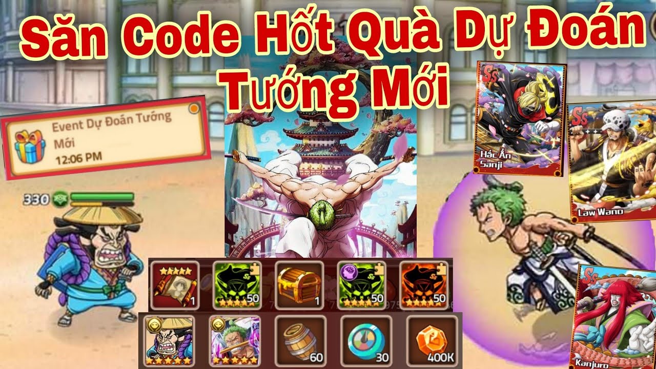 Event Dự Đoán Tướng Mới Săn Code Huyền Thoại Hải Tặc Chiến Boss Thất Vũ Hải | ttđp