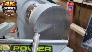 Woodturning aluminium CAN IT BE DONE Remastered to 4K