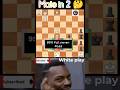 White Play Mate in 2 Hard 🤔✔️ #chess #chesstactics #shorts