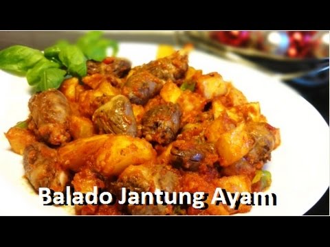 Resep Balado Jantung Ayam (Spicy Chicken Heart Recipe 