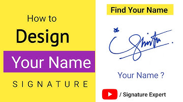 ✅ How To Design Your Own Amazing Signature  | ✅ How To Make Signature | ✅ How To Create Signature