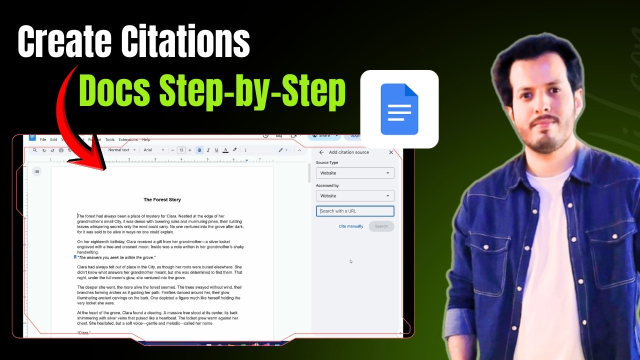 How To Create a Citation in Google Docs Step by Step - YouTube