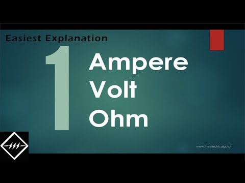 What is 1 Ampere, 1 Volt and 1 Ohm ? Easiest Explanation | TheElectricalGuy