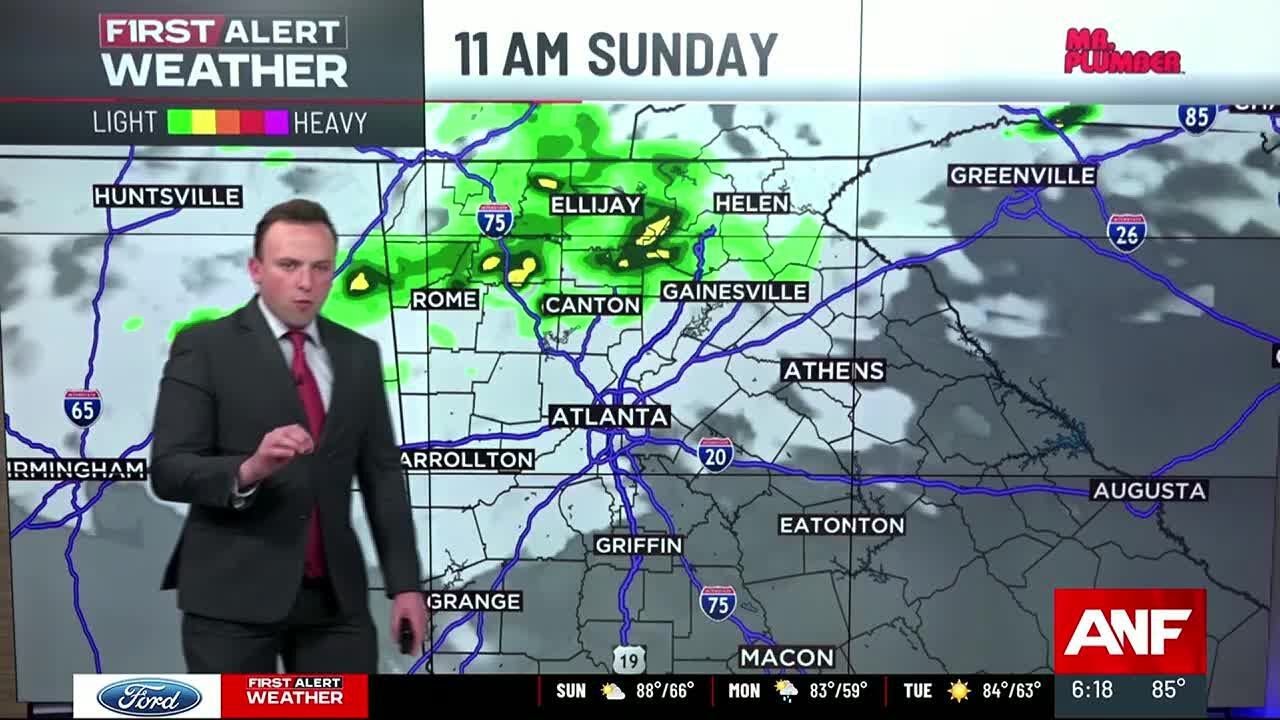 First Alert Forecast | Hot temperatures, hit-or-miss storms Sunday ...