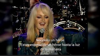 Bonnie Tyler : Holding Out for a Hero ( LETRA EN ESPAÑOL AUDIO REMASTERIZADO ) #classichits #rock