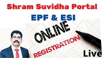 How to do EPF and ESI Registration online through Shram Suvidha Portal | SVJ Academy