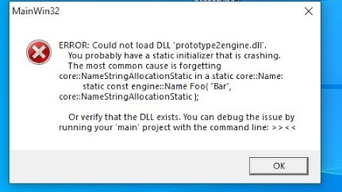 how to solve(error: could not load dll 