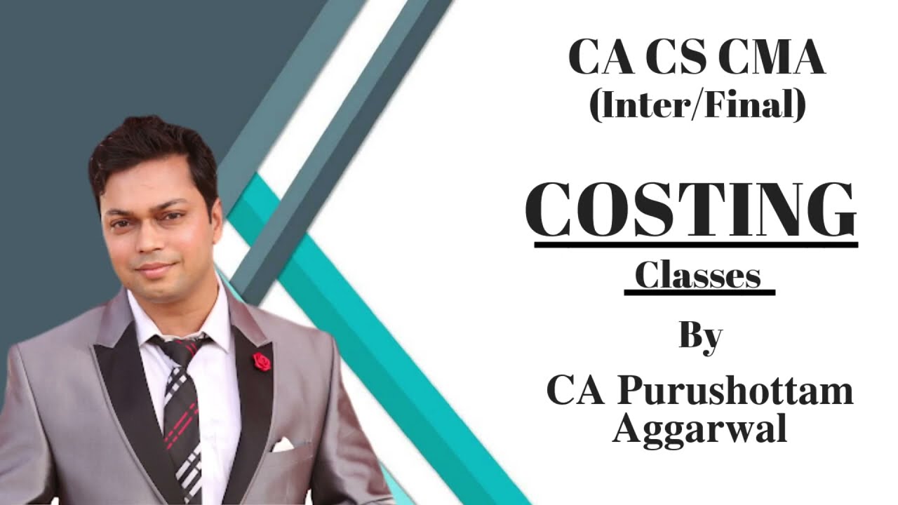CA Inter Cost Accounting by CA Purushottam Agarwal Demo Lecture 1 Nov 23 May 24