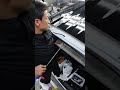 N-BOXルーフのへこみを塗装しないデントリペアで修理