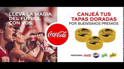 COCA-COLA  -  CARTEL LED  -  TAPAS DORADAS