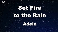 Set Fire To The Rain - Adele  Karaoke ãNo Guide Melodyã