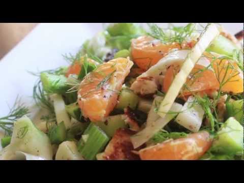 Grilled Halloumi Salad - a recipe in a minute