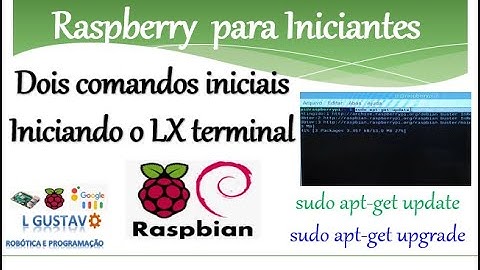 Os 2 primeiros comandos LINUX para testar o Raspbian na Raspberry Pi