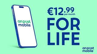 Data + Calls for €12.99 per month with An Post Mobile.