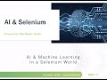 AI and Machine Learning in a Selenium World