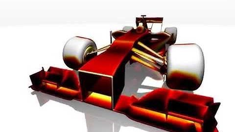 HELYX® Coupled CFD Solver - Wall Shear Stress on F1 Car Surface
