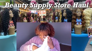 Huge beauty supply store haul!! +shop with me !