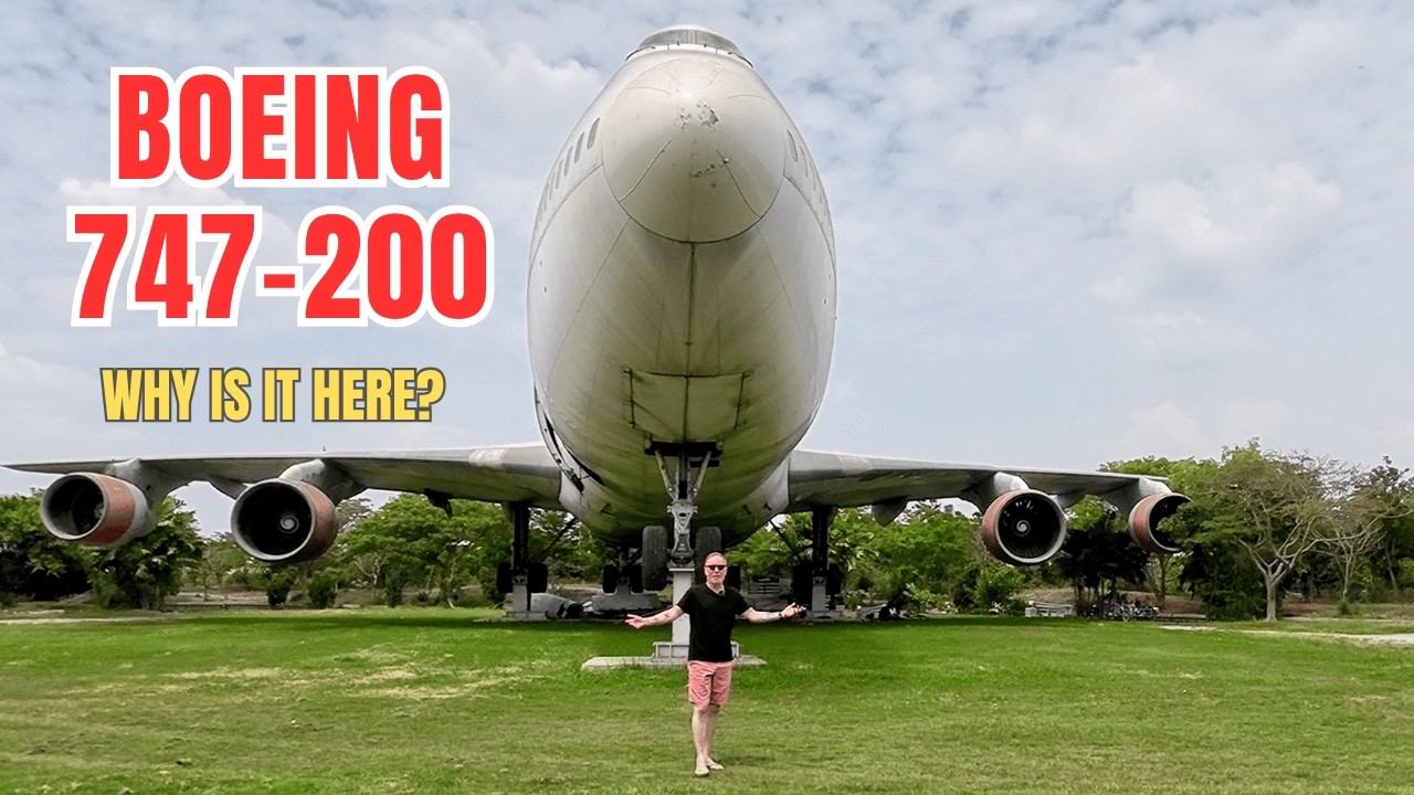 Japan Airlines Boeing 747 in Thailand? (Nakhon Pathom) - YouTube