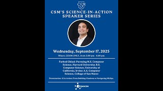 Building Chatbots and Navigating MLOps with Harvardโs Farbod Ghiasi | CSM Speaker Series 8/17/2025