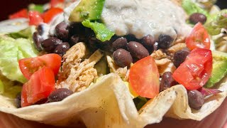 Taco Bowl  these were so easy and taste SO good! #inthekitchenwithtabbi #recipe #tacos #tacobowl