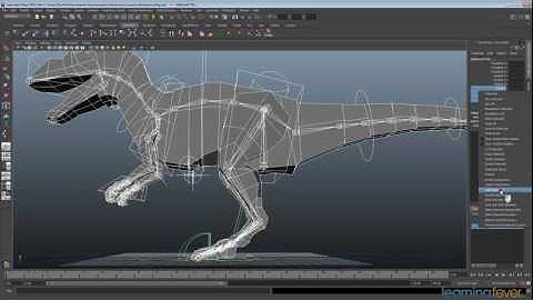 Finetuning the Movement - Animating a Dinosaur in Maya Step 15 of 15