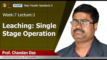 Lec 15: Leaching: single stage operation
