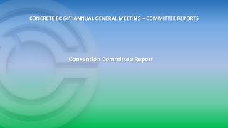 AGM 2026 Convention Committee Report