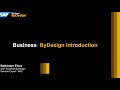 Introduction  sap business bydesign  leverage technologies