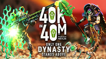 The Necron Civil War!  The Silent King will suffer no rivals - 40k in 40m Warhammer battle