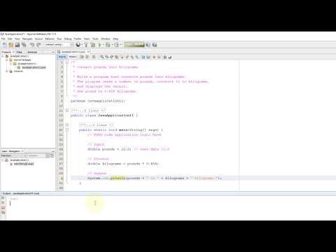 Java Tutorial 11 - Exercise - Convert pounds to kilograms