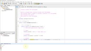 Java Tutorial 11 - Exercise - Convert pounds to kilograms