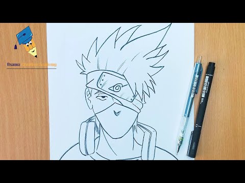 How To Draw Kakashi Hatake - Step By Step for beginners | draw kakashi - drawing anime characters