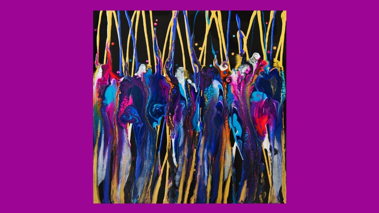 #9957 Seriously Awesome Simple -Fay Masquerade-Swiped Fluid Acrylics 1.23.2025 Intuitive art