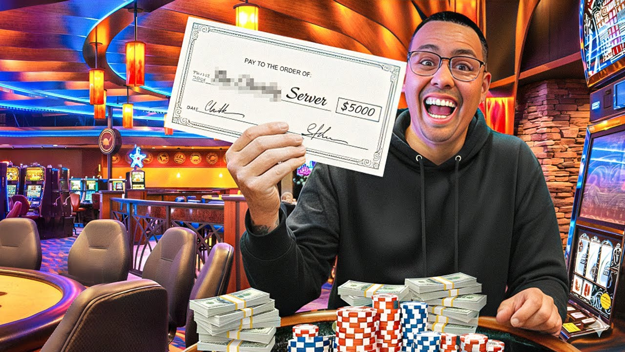 Giving a Random Server $5,000 That I Won From Gambling