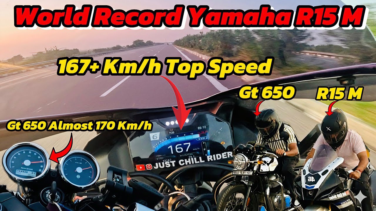 World’s Fastest Yamaha R15 M vs GT 650 | 167+ km/h Top Speed Record! 💨🔥”