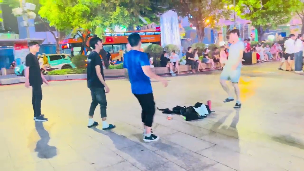 Vietnam Ho chi minh city night life local game 