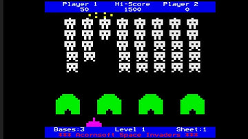 Space Invaders (from Arcade Action compilation) (BBC model B computer)