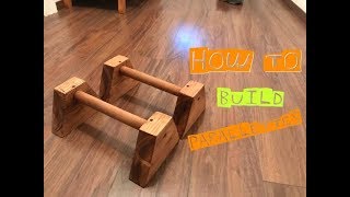 |DIY| How to build parallettes from wood