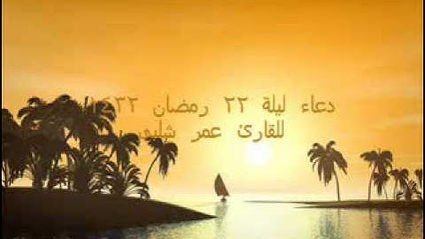 دعاء ليلة 22 رمضان 1432 للقارئ عمر شلبى.wmv