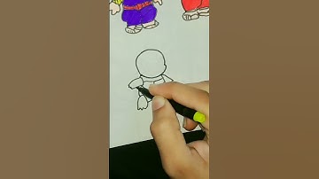 Pokemon pikachu squirtle easy draw🐢|Pokemon cartoon drawing series #part4 | #shorts #art #pokemon