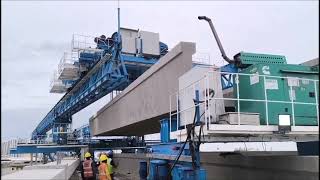 U-Girder Erection Using Launching Gantry LG-200 | CMRL Corridor-5 EV03