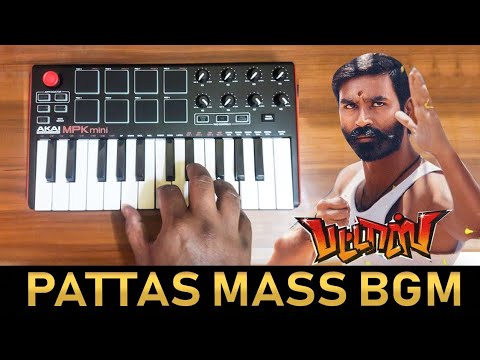 Pattas Mass Teaser Bgm By Raj Bharath  Dhanush  Vivek Mervin