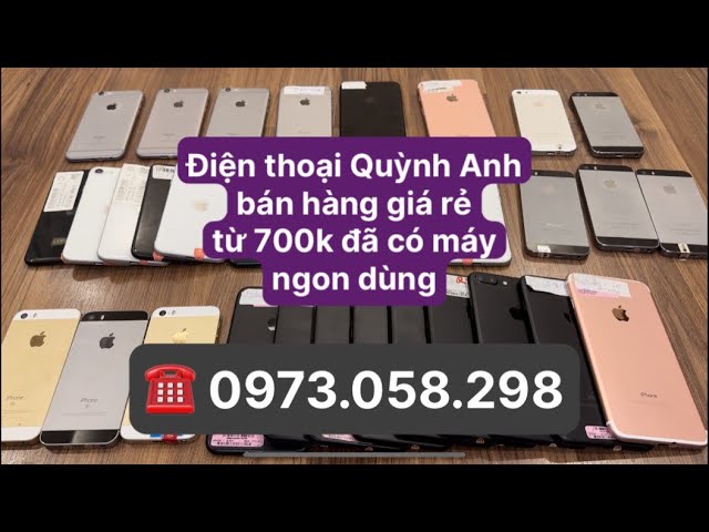 Giá rẻ bất ngờ. iphone 5s 700k mới về, ip 6s 999k, ip 7 plus đẹp , ip se 2020 zin đẹp giá từ 2850k.