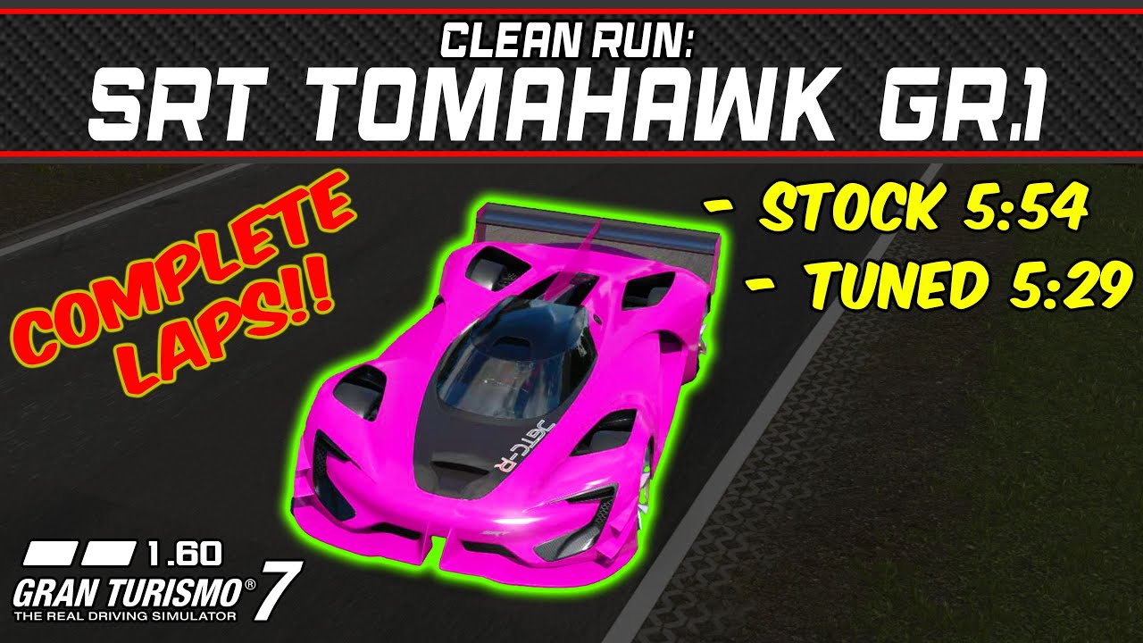 GT7 - Clean Run: SRT Tomahawk Gr.1 - Gran Turismo 7 - 1.60 - YouTube
