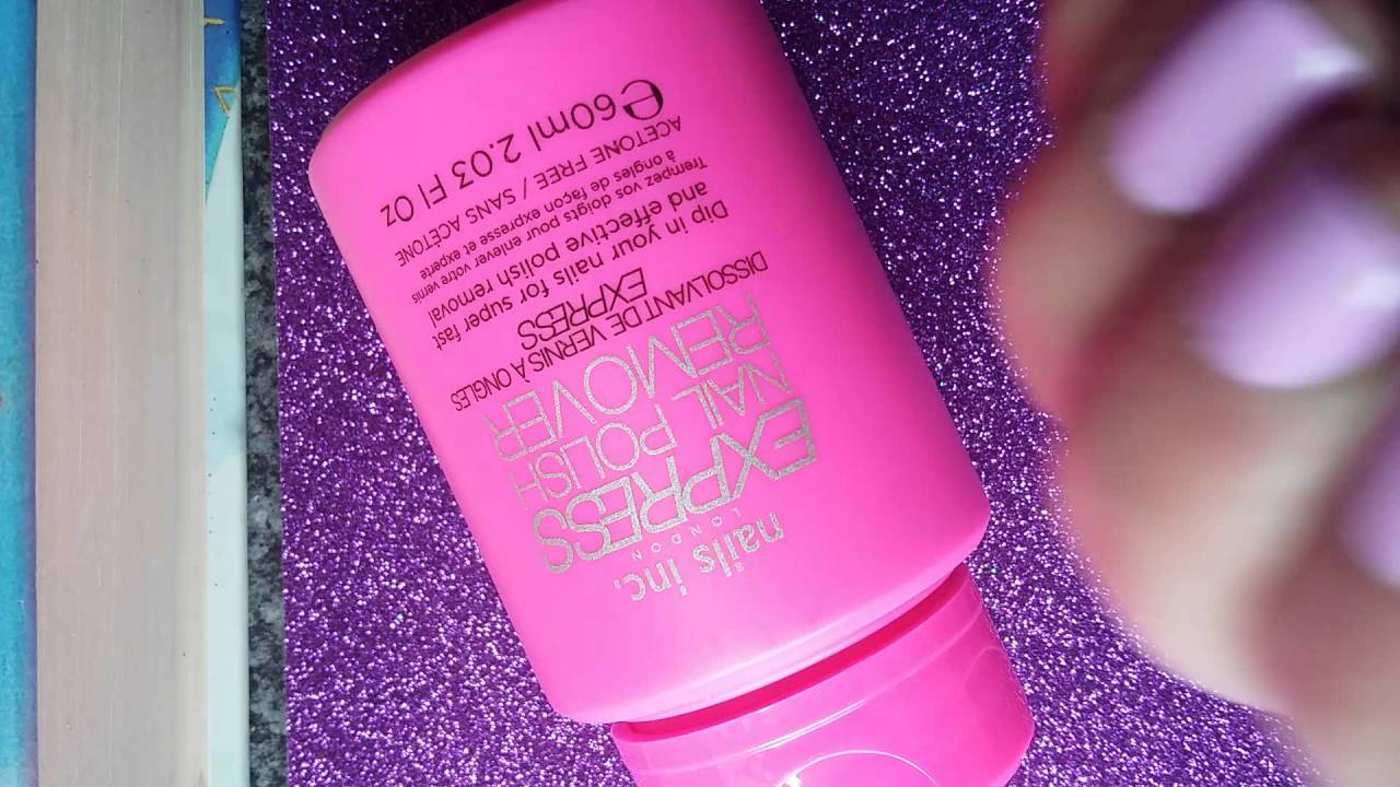 Nailsinc Express Polish Remover- demo & review