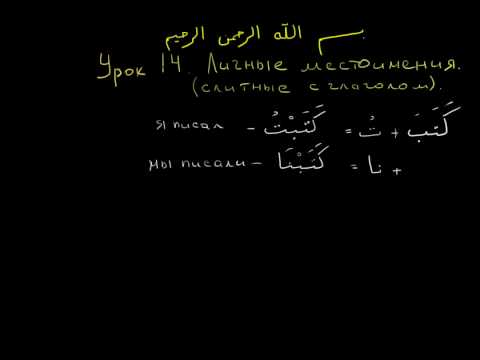 Арабский язык. урок 14. Слитные местоимения с глаголами