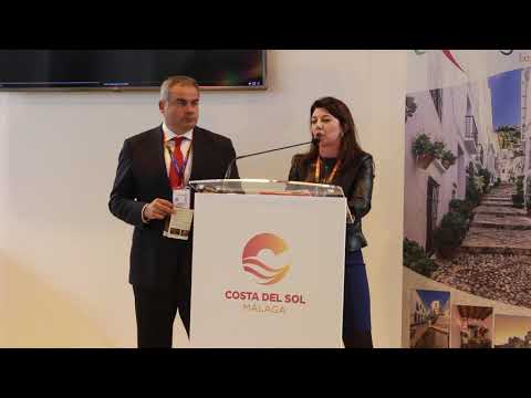 Presentación de Frigiliana en Fitur 2019. Habla la edil de Turismo Carmen Cerezo