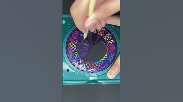 How Relaxing Are These Spirograph Loops? ASMR Art for Calm and Focus! #asmr #art #shorts #satisfying