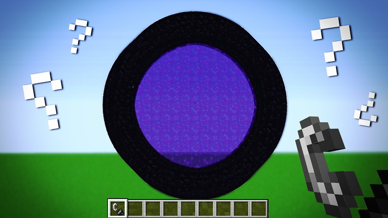 👉⭕PORTALES ¡CIRCULARES! en MINECRAFT 😮 #shorts