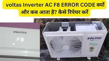 How To Solve Voltas AC F8 Error Problem Repair Home? #voltasac #repairing #f8